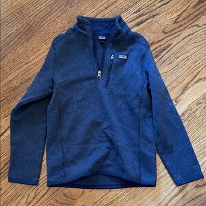 Kids Patagonia Blue Fleece Pullover size 12 VGUC